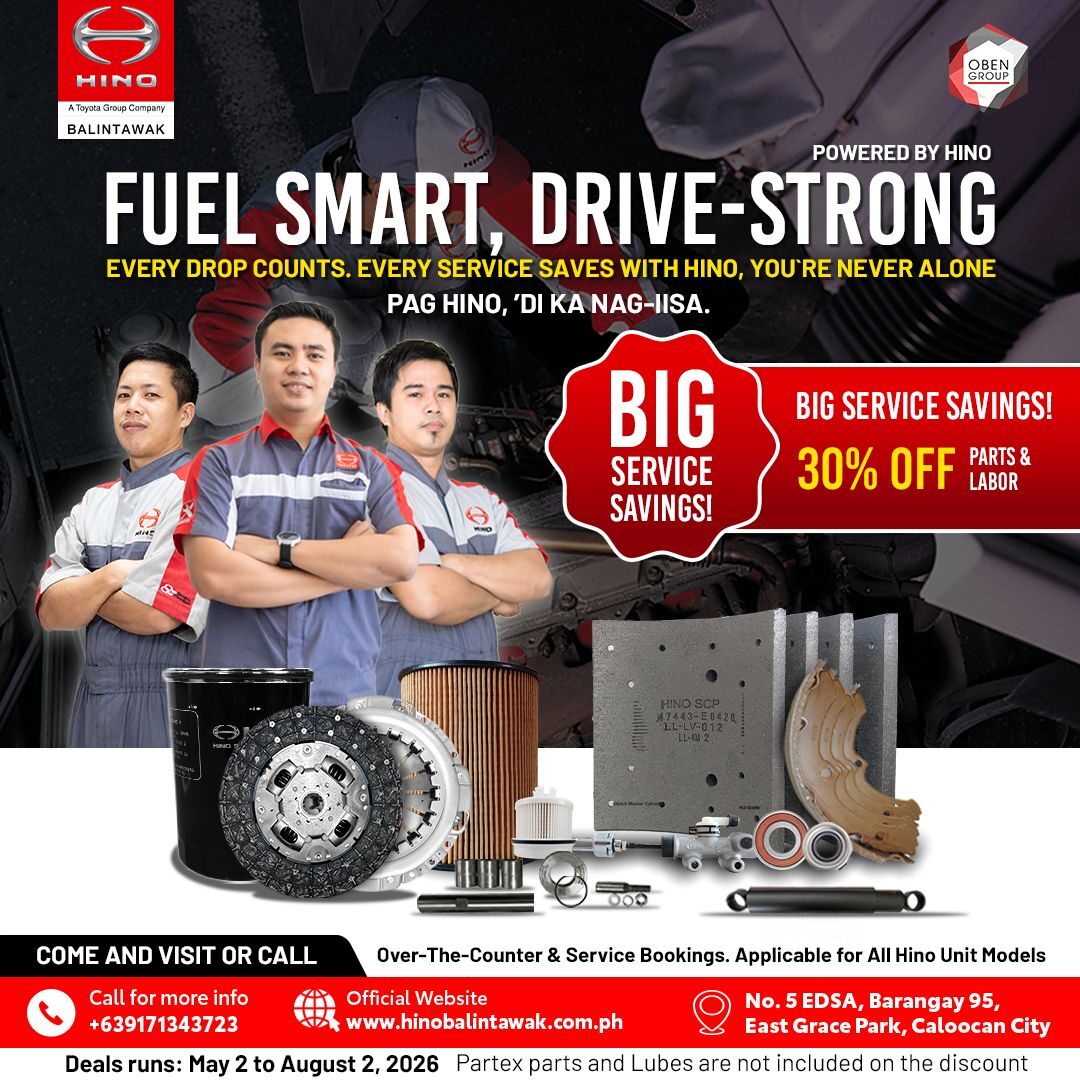 FUEL SMART, DRIVE STRONG — POWERED BY HINO